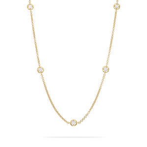 *SHOP & SIP EVENT* Paul Morelli 9 Round Stone Chain Necklace, 18"