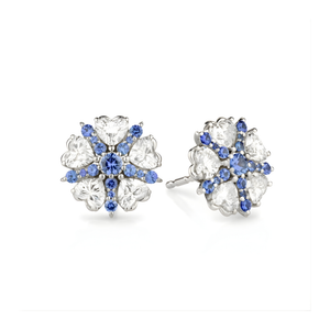 *SHOP & SIP EVENT* Paul Morelli Diamond & Blue Sapphire Heart Studs