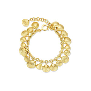 Cadar 18K Yellow Gold Shell Charm Bracelet