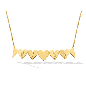 Cadar 18K Yellow Gold Endless Folding Pendant Necklace (5)