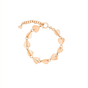 Cadar 18K Rose Gold Wings of Love Chain Bracelet (Medium)