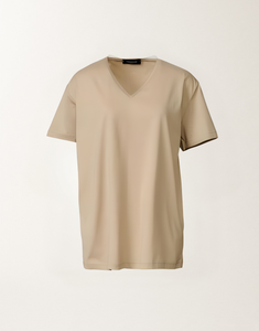 Fabiana Filippi V-Neck T-Shirt in Maple