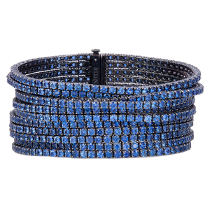 *RESERVE TODAY* Sidney Garber 11 Row Bracelet with Sapphires