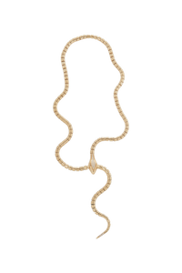 *RESERVE TODAY* Sidney Garber Wrap Around Snake Lariat with Diamonds, 24"