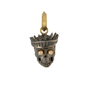 Sylva & Cie. 18K Yellow Gold Liberty Skull Pendant