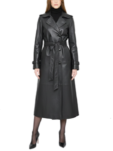 *RESERVE TODAY*Augustina's Viviane Leather Coat in Black