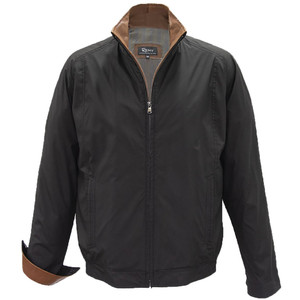 *COMING SOON* Remy Men's Microfiber Water-Resistant Single Collar Jacket in Ink/Timber