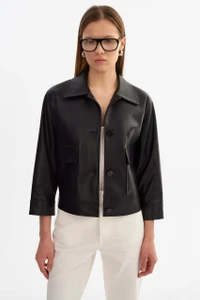 *ORDER TODAY* LAMARQUE Elara Faux Leather Jacket in Black
