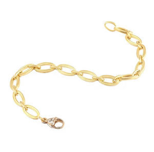 *RESERVE TODAY* Sylva & Cie. 18K Yellow Gold Link Mirage Bracelet, 7 1/4"