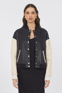 *ORDER TODAY*Jakett New York Mae Washed Leather in Black/Cream