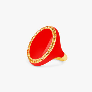 Ashaha Candy Red Ring, Size 51