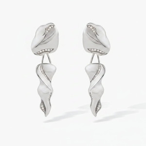 Ashaha Candice White Gold Earrings