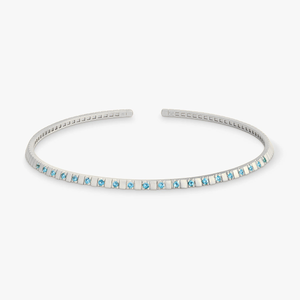 Ashaha Shiraz White Gold Blue Choker