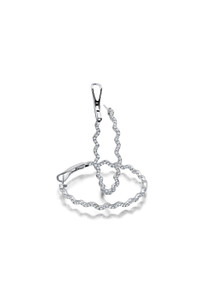 Graziela 18K White Gold Rio Diamond Inside Outside Hoop Earrings