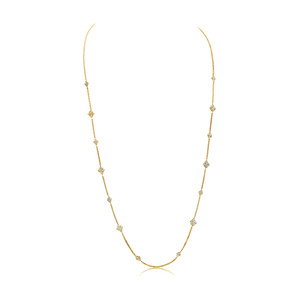 Graziela 18K Yellow Gold Diamond Samambaia Necklace, 18"