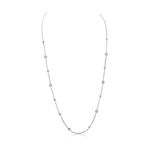 Graziela 18K White Gold Diamond Samambaia Necklace, 18"