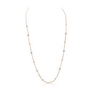Graziela 18K Rose Gold Diamond Samambaia Necklace, 18"