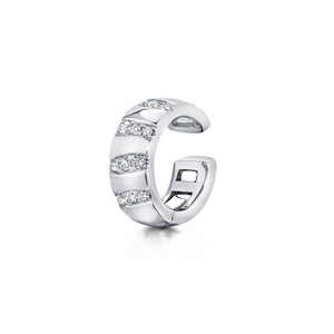 Graziela 18K White Gold Alma Dos Rios Diamond Ear Cuff