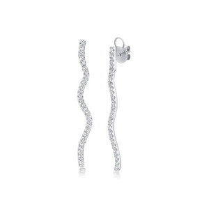 Graziela 18K White Gold Rio Diamond Drop Earrings