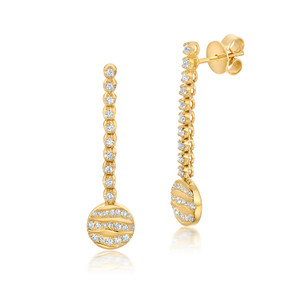 Graziela 18K Yellow Gold Alma Dos Rios Diamond Drop Earrings