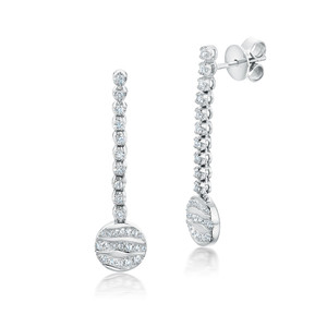 Graziela 18K White Gold Alma Dos Rios Diamond Drop Earrings