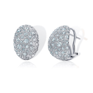 Graziela 18K Gold Diamond Bahia Statement Earrings