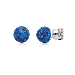 Graziela 18K White Gold Blue Sapphire Bahia Stud Earrings