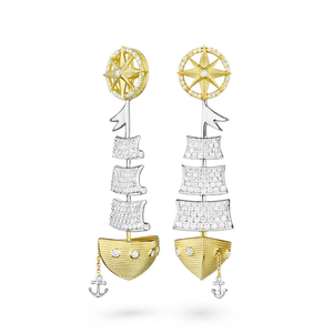 Paul Morelli Sailing Ship Earrings