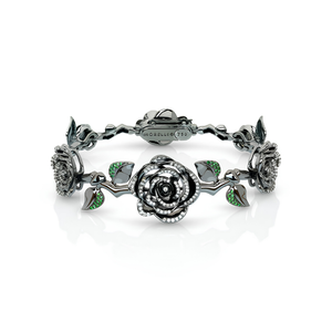 Paul Morelli 18K White Gold Rosebud Bracelet