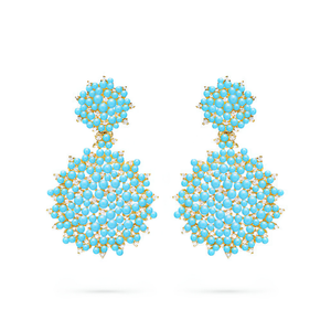 Paul Morelli Large Lagrange Turquoise Double Dangle Earrings