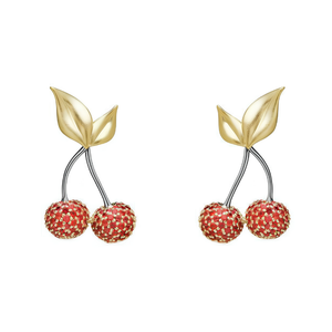 Paul Morelli 18K Yellow Gold Cherry Charm Earrings