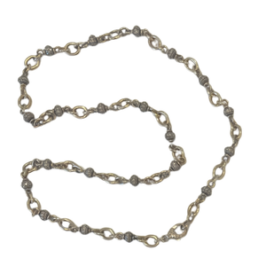 Sylva & Cie. 18K White Gold Diamond Bead Necklace, 16"
