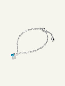 Tamara Comolli MiniMikado 18K White Gold Bracelet with Swiss Topaz