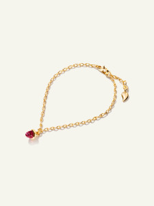 Tamara Comolli MiniMikado 18K Yellow Gold Bracelet with Rose Tourmaline