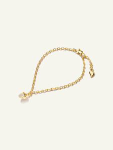Tamara Comolli MiniMikado 18K Yellow Gold Bracelet with Diamond Pavé