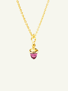Tamara Comolli MiniMikado 18K Yellow Gold Pendant with Rose Tourmaline