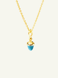 Tamara Comolli MiniMikado 18K Yellow Gold Pendant with Turquoise