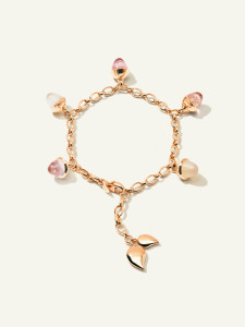 Tamara Comolli Mikado 18K Rose Gold Flamenco Charm Bracelet in 'Blush'