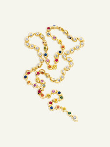 Tamara Comolli Snowflakes 18K Yellow Gold Rivière Collier Necklace in 'Classic'/'Candy'