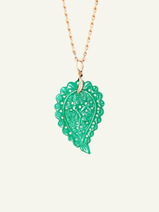 Tamara Comolli India 18K Rose Gold Medium Pendant with Green Onyx