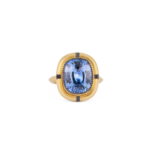 Sylva & Cie. 18K Yellow Gold Ceylon Sapphire Ring, Size 6 1/4