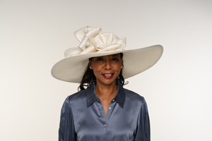 Christine A. Moore Millinery Angelica Hat in Ivory