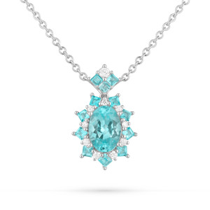 Paul Morelli Platinum Pinpoint Paraiba Pendant