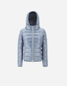 Herno Giada Bomber Jacket in Light Blue