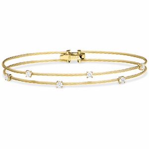 Paul Morelli 18K Yellow Gold Double Unity Bracelet with 6 Diamonds Paul Morelli 18K Yellow Gold Double Unity Bracelet with 6 Diamonds