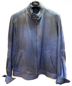 Remy Men’s Leather Jacket in Denim Remy Men’s Leather Jacket in Denim