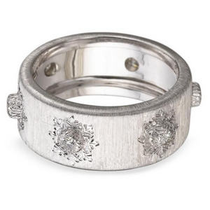 Buccellati Macri Classica 18K White Gold Eternelle Ring (8mm), Size 55 Buccellati Macri Classica 18K White Gold Eternelle Ring (8mm), Size 55