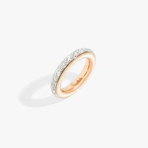 Pomellato Iconica 18K Rose Gold Small White Diamond Ring, Size 54 Pomellato Iconica 18K Rose Gold Small White Diamond Ring, Size 54