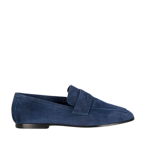 Sophique Milano Essenziale Classic Suede Loafer in Blue Ink Sophique Milano Essenziale Classic Suede Loafer in Blue Ink