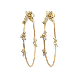 Paul Morelli 18K Yellow Gold Single Unity Confetti Hoop Earrings, 20mm Paul Morelli 18K Yellow Gold Single Unity Confetti Hoop Earrings, 20mm